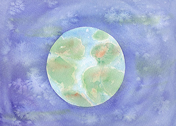 Mother Earth Watercolour